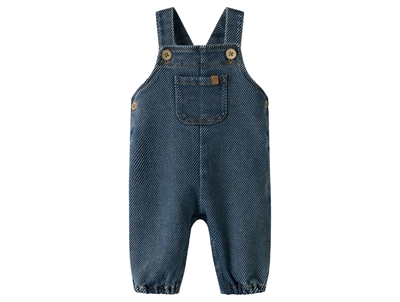 Lil' Atelier overalls denim blue with kangaroo pocket