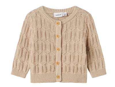 Name It peyote melange striped knit cardigan
