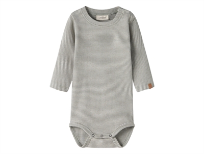 Lil' Atelier transitional jacket shitake with checks and teddy collar