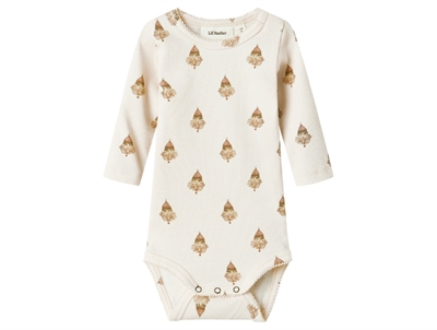 Lil Atelier turtledove frill collar bodysuit