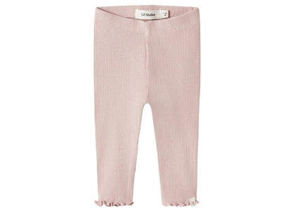 Lil' Atelier wrap body turtledove melange in wool/modal with teddy bear print