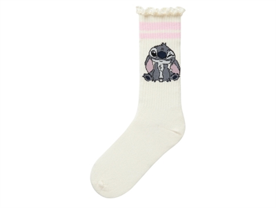 Name It socks white with Stitch motif