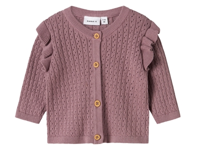 Name It plum perfect knit cardigan