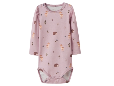 Name It bodysuit peyote melange with cars