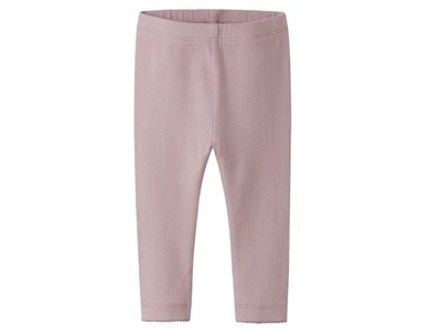 Name It leggings burnished lilac with eyelet pattern
