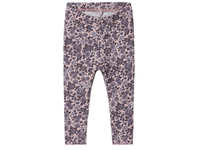 Name It leggings burnished lilac with floral print