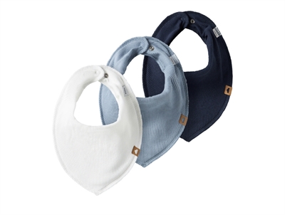 Name It dark sapphire mix fleece bib (3-pack)