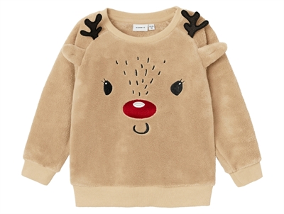 Name It sweatshirt peyote with reindeer motif