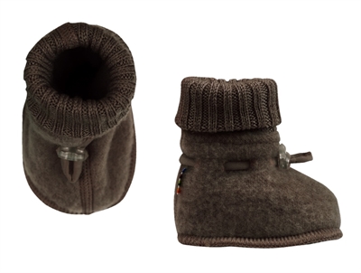 Joha dark bark slippers merino wool  