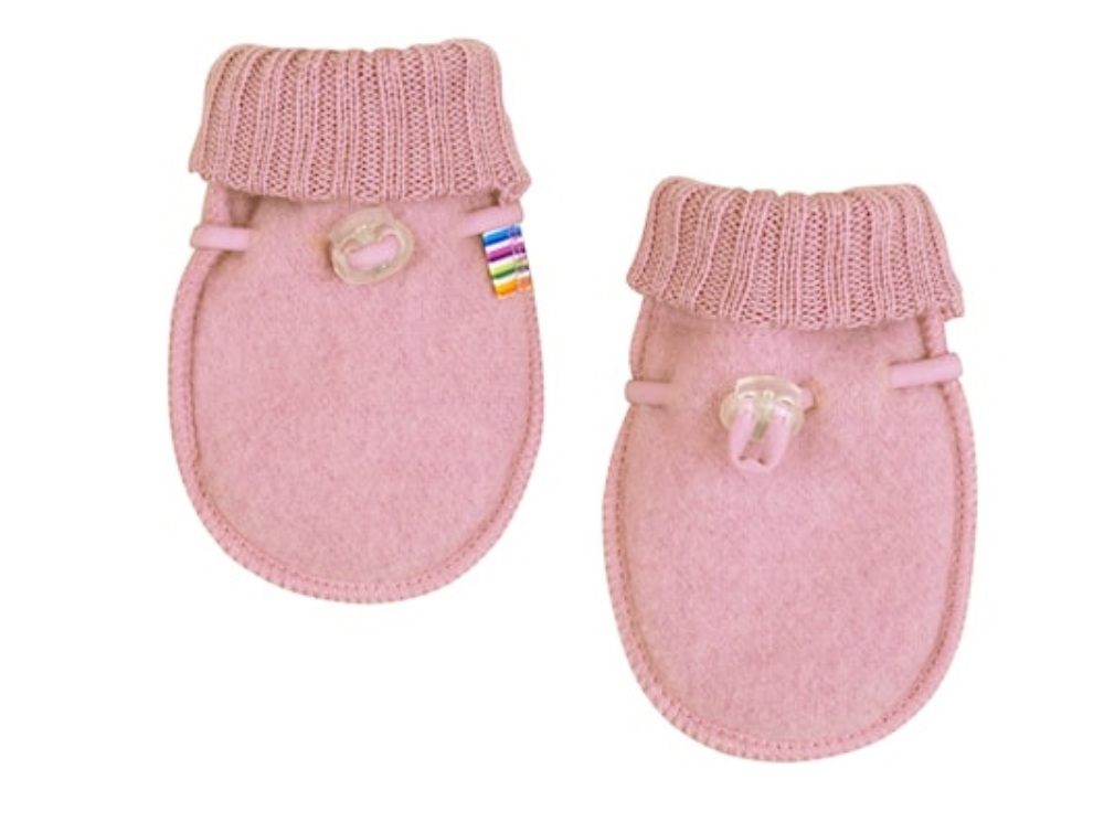 Joha old rose mittens merino wool  