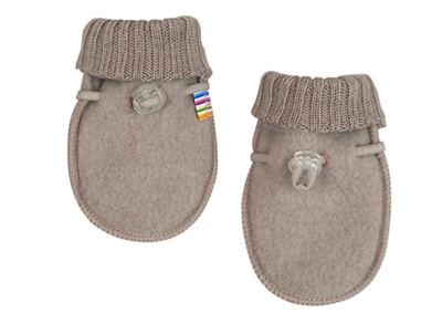 Joha sesame melange mittens merino wool  