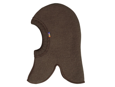 Joha dark bark balaclava elephant hat merino wool  
