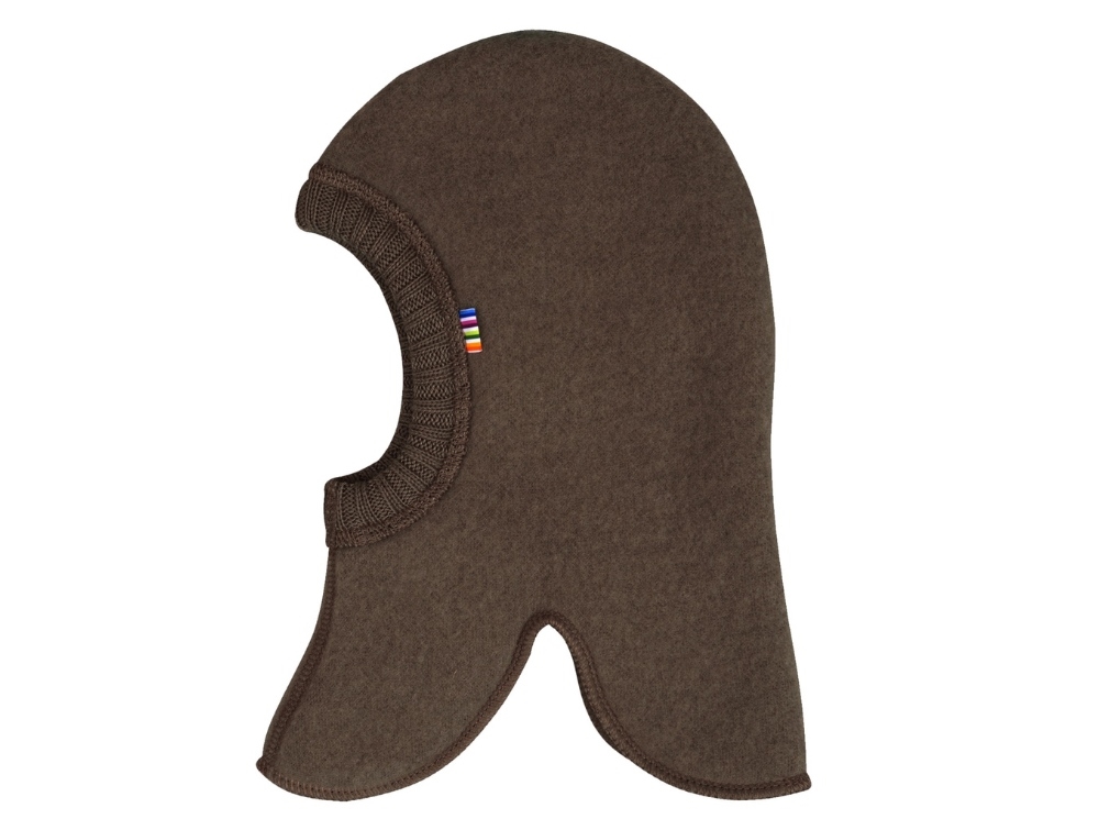 Joha dark bark balaclava elephant hat merino wool  