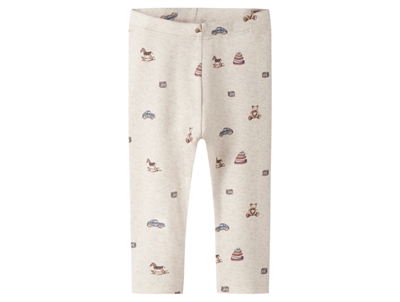 Name It leggings chateau gray with bee print