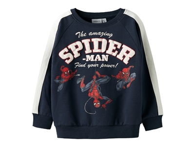 Name It sweatshirt navy blazer with Spiderman print