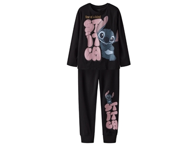 Name It pyjamas keepsake lilac with Stitch print and glitter