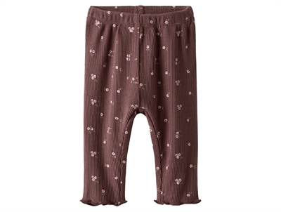 Name It leggings burnished lilac with small flowers