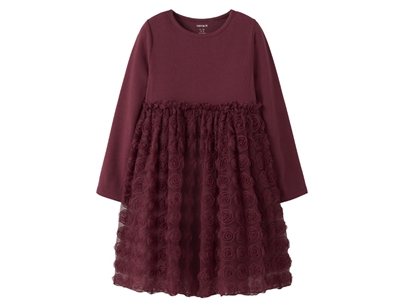 Name It dress cradle pink with flowers and tulle