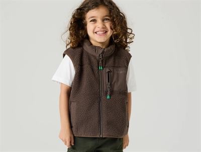 Name It teddy vest chocolate brown