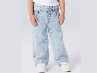 Name It jeans light blue denim with drawstring and loose fit