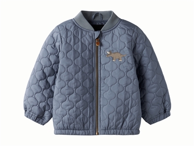 Name It teddy jacket violet ice with ruffle details