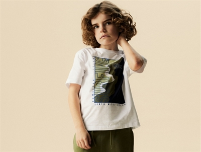 Name It white t-shirt with surf print