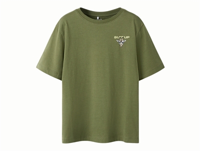 Name It t-shirt olivine with giraffe print