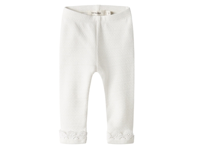 Lil' Atelier leggings coconut milk with floral print