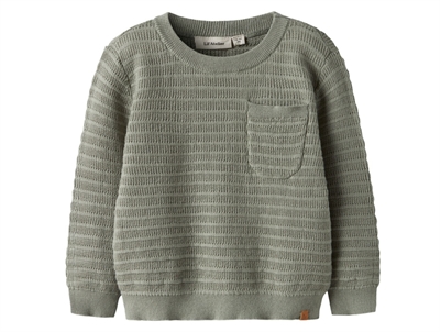 Lil Atelier birch striped pullover knit cotton