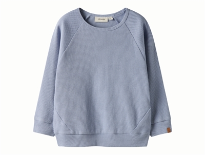 Lil' Atelier transitional jacket shitake with checks and teddy collar