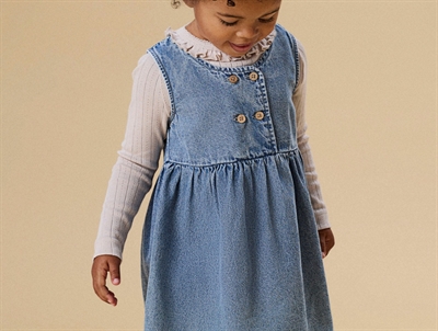 Lil' Atelier transitional jacket shitake with checks and teddy collar