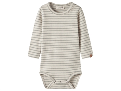 Lil Atelier sky gray striped bodysuit