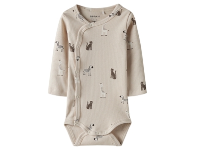 Name It body peyote melange with rabbit print