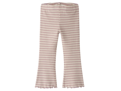 Name It trousers dark sapphire with stripes and frill edge  