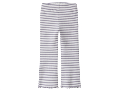Name It trousers dark sapphire with stripes and frill edge  