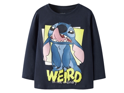Name It MINI long-sleeved t-shirt tradewinds with Stitch print