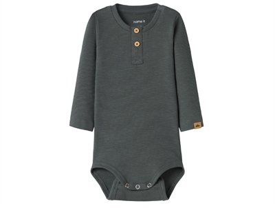 Name It BABY bodysuit island fossil with wrap closure