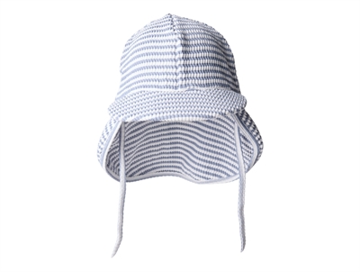 Lil' Atelier transitional jacket shitake with checks and teddy collar