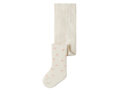 Lil Atelier rugby tan pointelle cotton tights