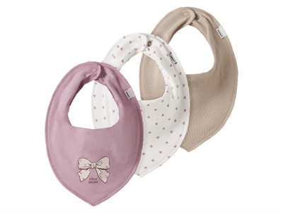 Name It dribble bib light lilac mix (3-pack)  