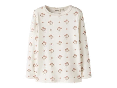 Lil' Atelier transitional jacket shitake with checks and teddy collar