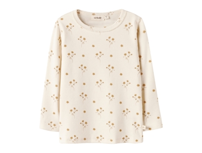 Lil' Atelier transitional jacket shitake with checks and teddy collar