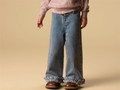 Lil' Atelier transitional jacket shitake with checks and teddy collar