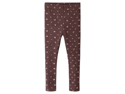 Name It leggings burnished lilac with small flowers