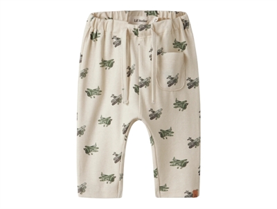 Lil' Atelier transitional jacket shitake with checks and teddy collar