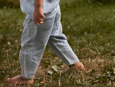 Lil' Atelier transitional jacket shitake with checks and teddy collar