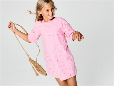 Name It dress pink drink with embroidery