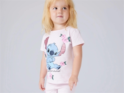 Name It t-shirt cradle pink with Stitch print
