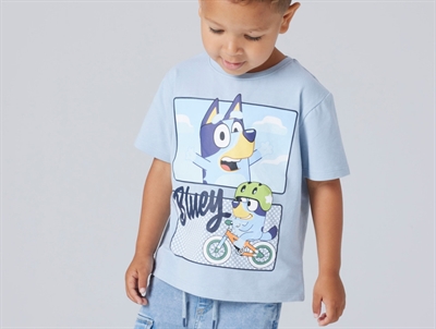Name It t-shirt blue fog with Bluey print