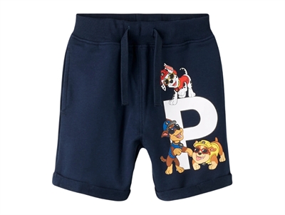 Name It shorts navy blazer with Paw Patrol print